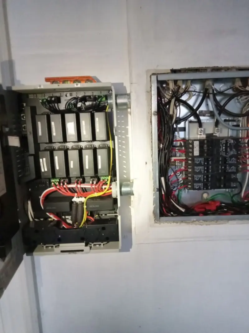 Electrical panel upgrade completed for Commercial Electrician Services in Newton